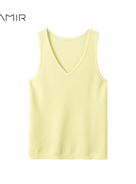 PAMIR女V领精纺羊毛无袖针织吊带背心 PZ339