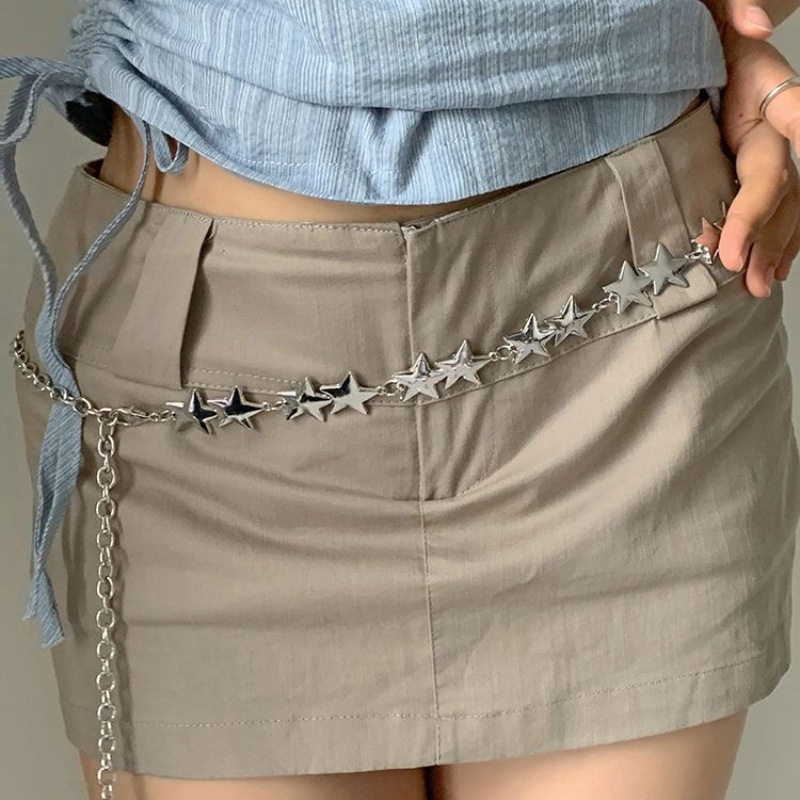 个性百搭时尚金属腰链女配裙子西装腰带百搭毛衣链条腰封潮流显瘦