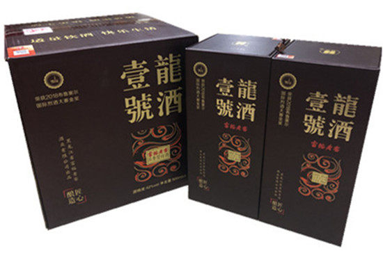 包邮4瓶价格桂花牌富裕老窖龙酒一号 龍酒1号 42度浓香型500ml*4