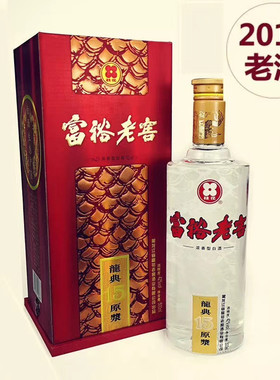 2012年老酒富裕老窖龙典原浆15浓香型白酒42度500毫升6瓶装纯粮