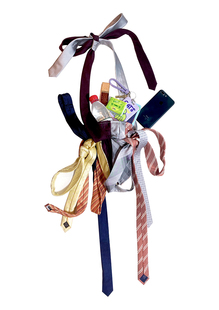 才华有限协会原创remake古着领带小单肩包斜挎包双肩包手机包