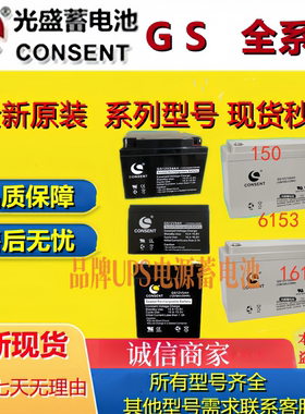 CONSENT光盛蓄电池GS12V7AH GS12V8.5AH GS12V9AH GS12V5 GS12V17