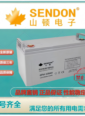 SENDON山顿蓄电池12VOLT12V7AH18AH NP24-12 38AH 6GFM100AH200AH