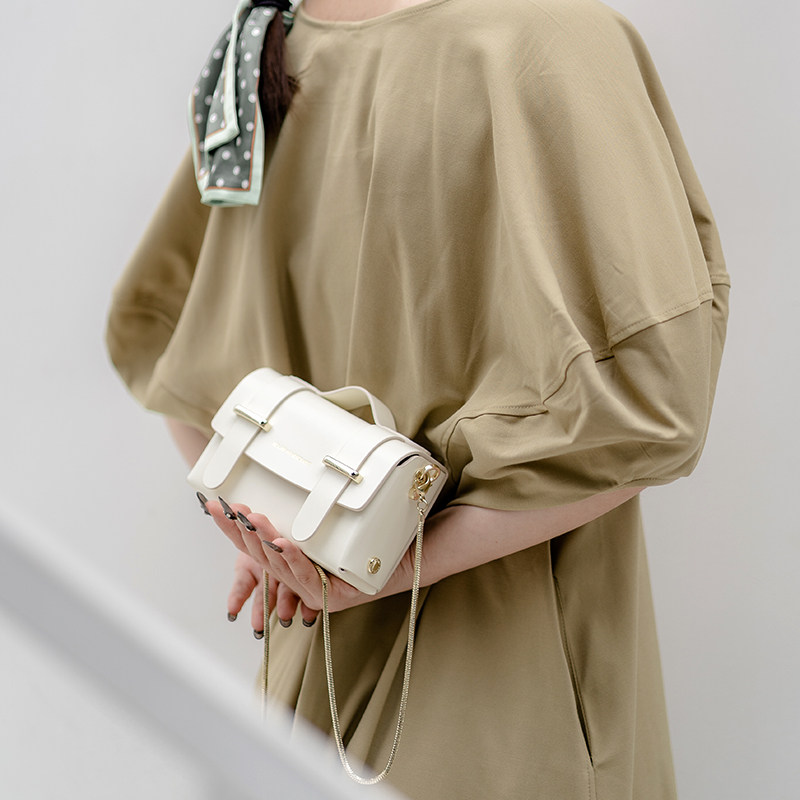 RCLAB瓦舍原创盒子包mini邮差包小众设计牛皮剑桥包女迷你斜挎包