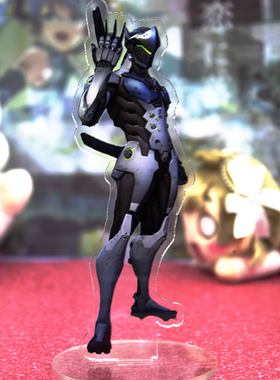 包邮守望先锋屁股overwatch岛田源氏3D形象透明摆件立板立牌立绘