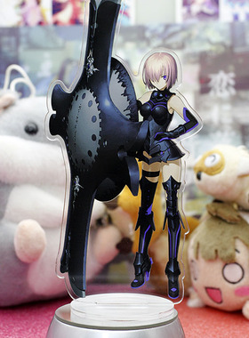 包邮 FateGO 玛修·基列莱特学妹盾娘透明发光亚克力摆件立牌板绘