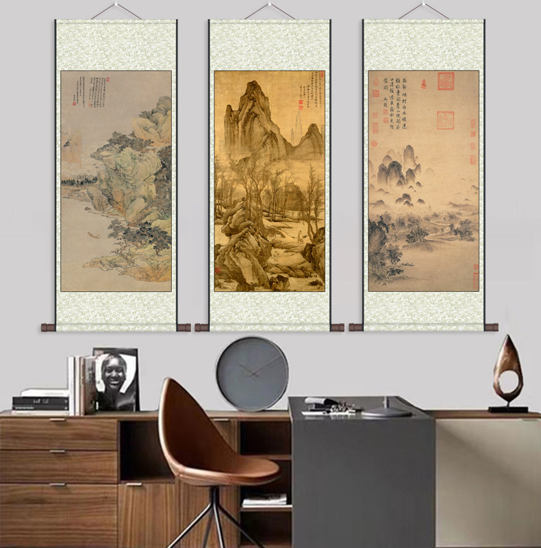 卷轴(画心丝绢喷绘更细腻耐用)