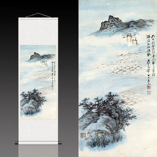 山水人物画国画挂画客厅装饰画