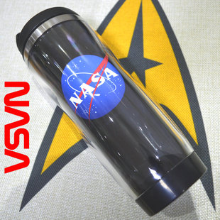 X航天波音空客周边纪念品水杯子 NASA美国宇航局标志太空迷SPACE