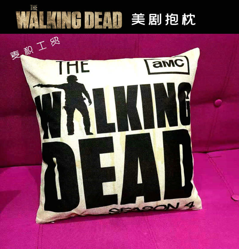 行尸走肉The Walking Dead美剧周边纪念品创意礼物沙发抱枕靠垫