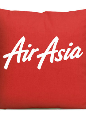 马来西亚亚洲航空AirAsia亚航纪念品周边定制汽车靠垫沙发抱枕