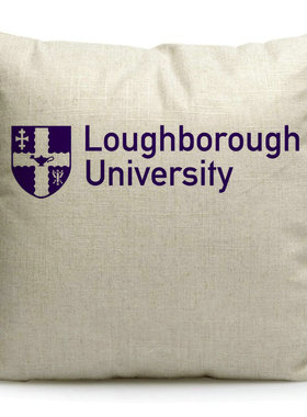 拉夫堡大学Loughborough纪念品棉麻枕头英国名校周边沙发靠枕抱枕
