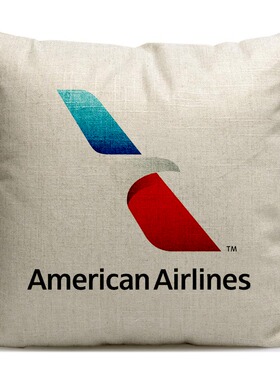 美国航空American Airlines纪念品马航沙发抱枕定制旅游礼品枕头