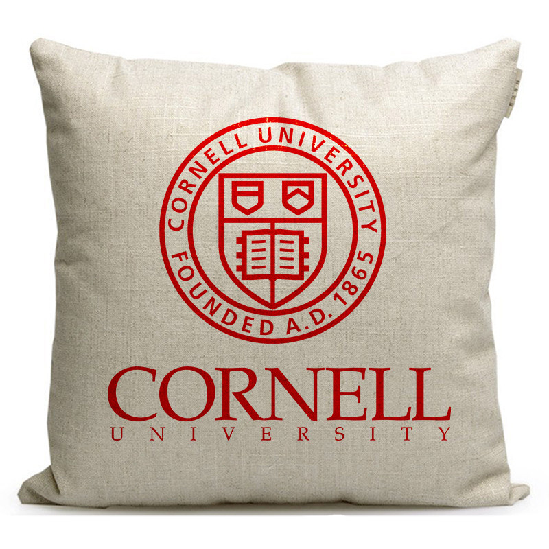 康奈尔大学美国Cornell University周边纪念品定制校徽礼品抱枕 - 实物图