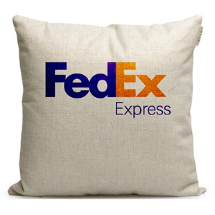 Fedex联邦快递周边礼品定制网点纪念品沙发靠垫办公室靠枕抱枕