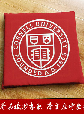 康奈尔大学Cornell University周边定制纪念品学生座椅垫柔软坐垫