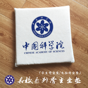 中国科学院大学周边定制学生励志坐垫电脑椅教室课桌凳子垫子软垫