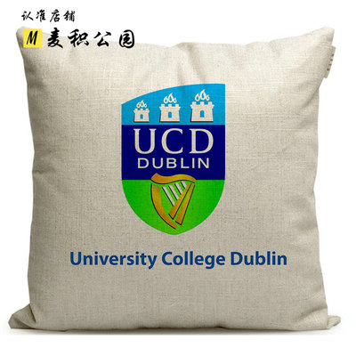 爱尔兰大学纪念品沙发布艺抱枕