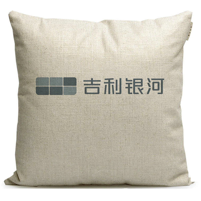 吉利银河汽车标志周边礼品4S店沙发抱枕车内护腰靠枕腰枕改装定制