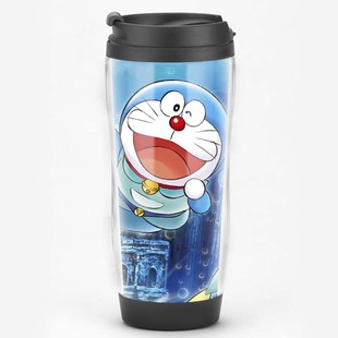 哆啦a梦机器猫Doraemon纪念品卡通动漫周边儿童礼品收藏款水杯子