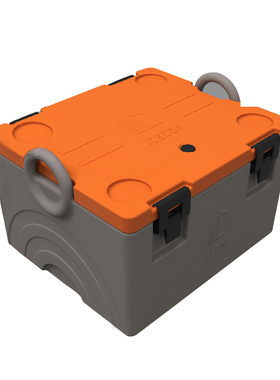 76L公司酒店学校食堂野营盒饭配送餐食品级滚塑冷热周转保温箱