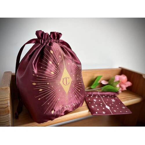 68包邮｜出口英国经典复古枣红色大小迷你烫金首饰品口红收纳包袋