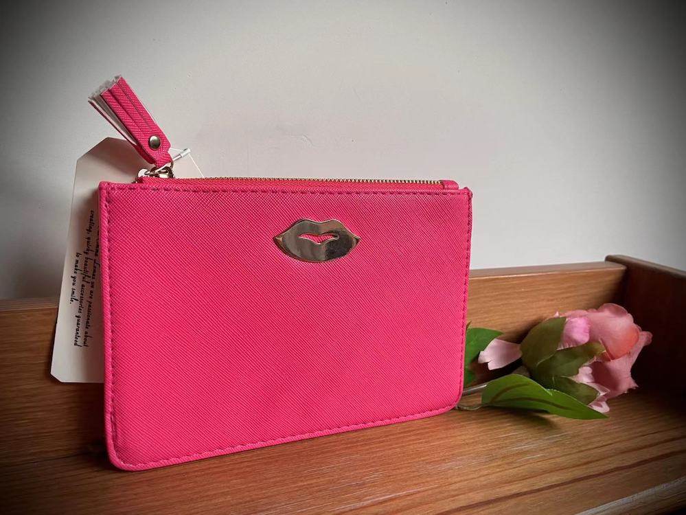 抄底清｜出口英国小众复古重工玫粉色pu金色流苏拉链卡包零钱包,箱包皮具/热销女包/男包,钱包,淘宝优惠券,粉丝福利购,淘宝优惠卷