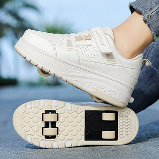 暴走鞋男女童2025新款隐形四轮可收缩轮滑鞋儿童运动小学生轮滑鞋