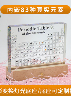 创意化学元素周期表元素实物摆件实体卡片墙周边标本矿石礼物奖励