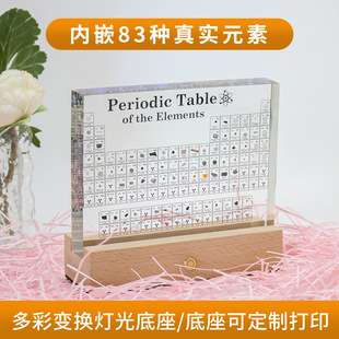 创意化学元素周期表元素实物摆件实体卡片墙周边标本矿石礼物奖励