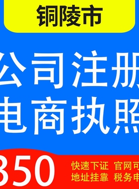 铜陵市铜官区、义安区、郊区、枞阳县代办公司营业执照注册