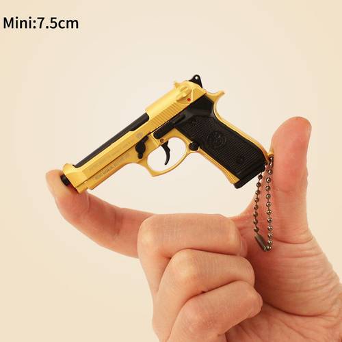 1:3柯尔特M92 枪模型金属仿真玩具手抢钥匙扣可拆卸 吃鸡不可发射