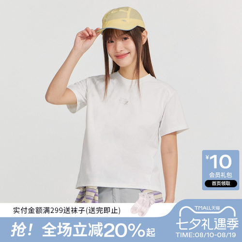 【吸湿速干】笛莎2026夏新款青少年初高中棉感户外短袖T恤女上衣