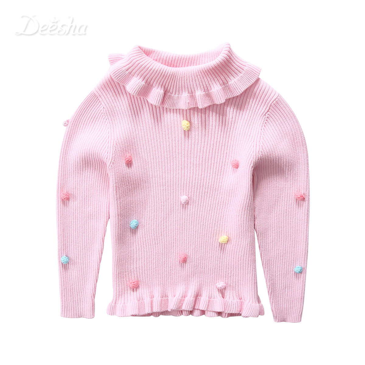 Pull fille DEESHA à manche longue - Ref 2105403 Image 4