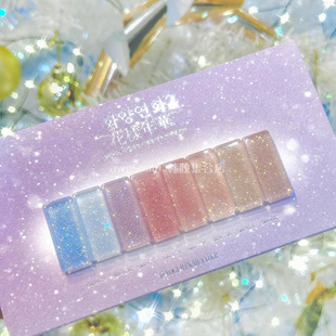 [Yogurt Nail] 花样年华2韩国ins清新雪花爆闪粉碎钻亮片指甲油胶