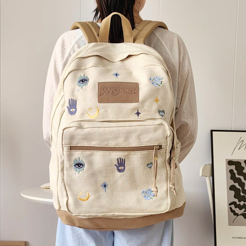 美国JanSport特别版皮底双肩包