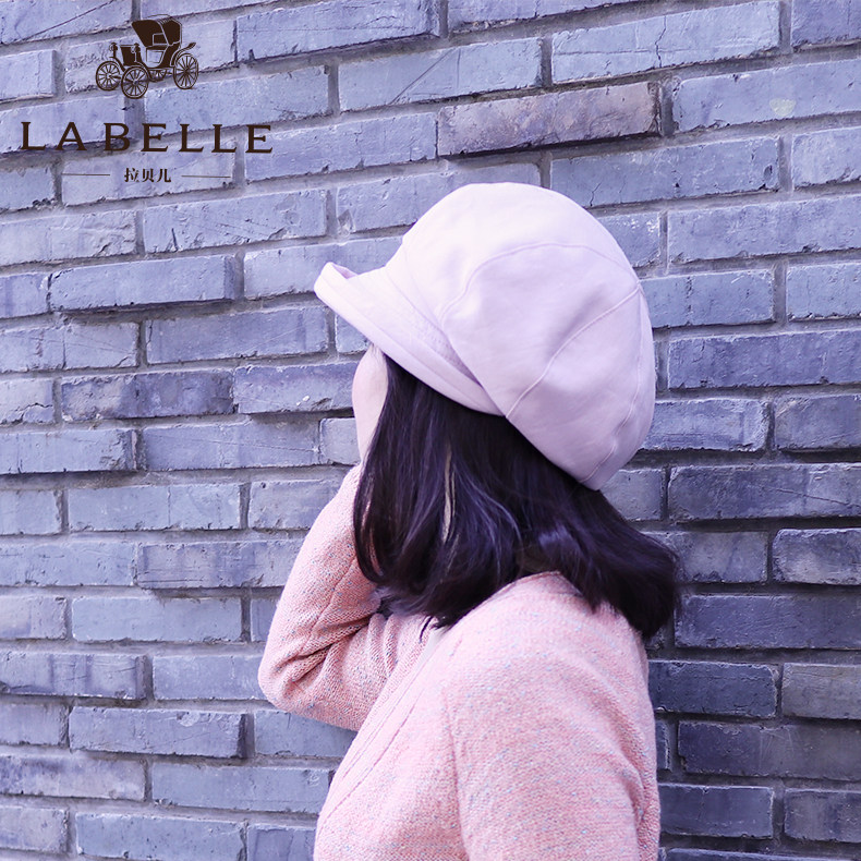 法国labelle拉贝儿专柜帽子女八角帽日式优雅女士帽百搭报童帽