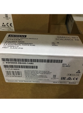 西门子6GK5005-0BA00-1AB2 XB005 非网管型以太网交换机