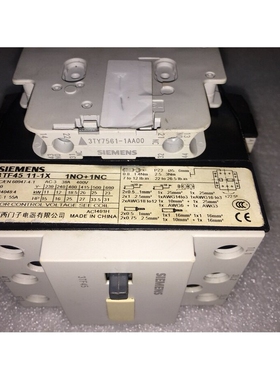 直流接触器 3TF45 11-1X 1NO+1NC 24VDC线圈电压议价