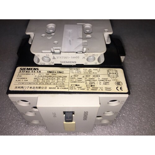 直流接触器 3TF45 11-1X 1NO+1NC 24VDC线圈电压议价