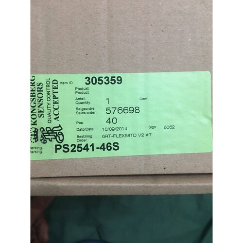 KONGSBERG 305359 Pressure Switch diff -0.6-3.4b 全新议价
