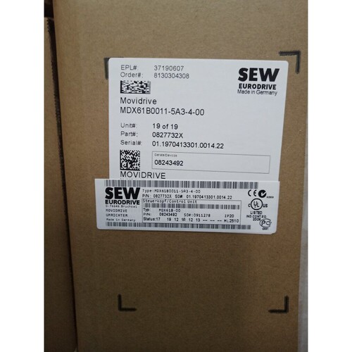 SEW变频器MDX61B0011-5A3-4-00全新原装