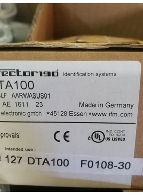 IFM DTA101 易福门全新识别系统传感器 读写头 DTSLF AARWASUS01