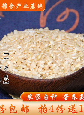 【4份送1份】新糙米胚芽米玄米粗粮不抛光大米五谷杂粮食500g包邮