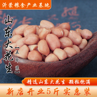 【5斤装】山东大花生新花生米去壳花生仁生花生白沙花生2500g包邮
