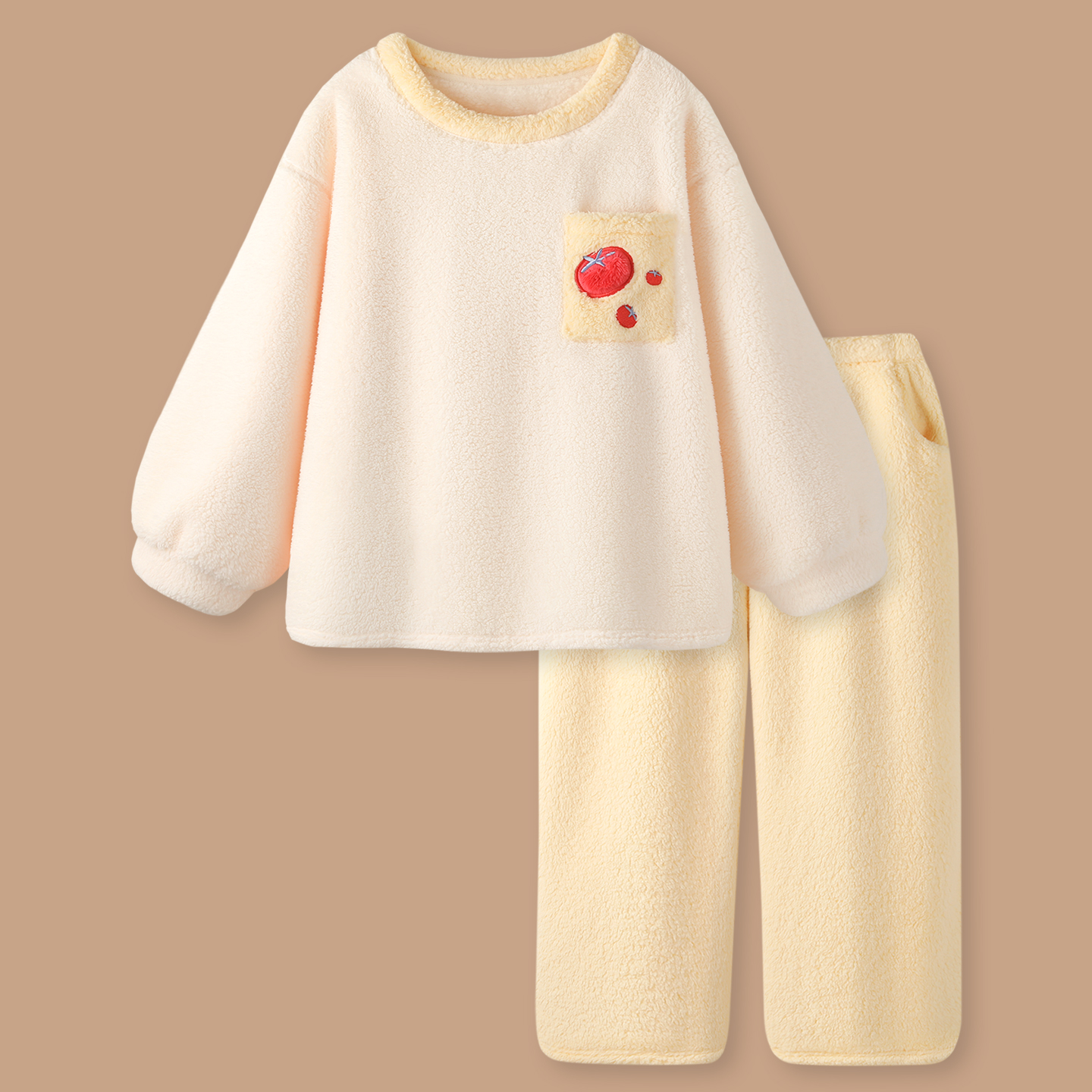 珊瑚绒睡衣女款冬季加厚可爱套装