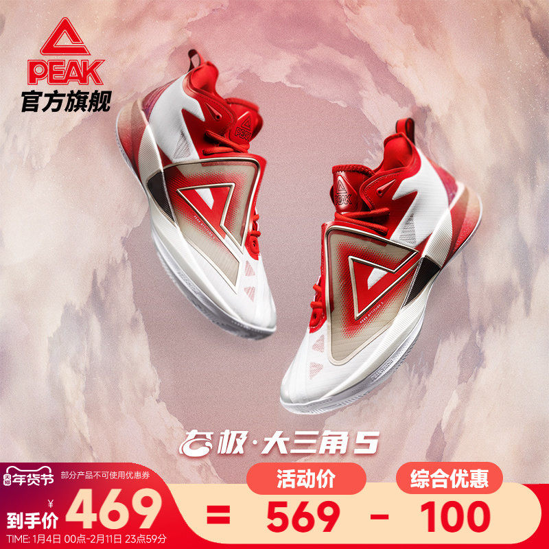 匹克态极大三角5篮球鞋男款冬季新品专业实战减震球鞋中帮运动鞋
