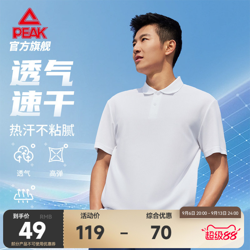 夏季透气翻领POLO短袖T恤图片