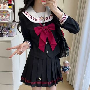 樱空社原创JK套装秋季收腰长短袖学院风可爱水手服