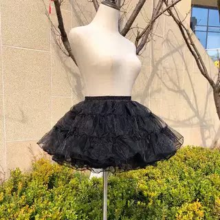 洛丽塔裙撑COS女仆lolita裙撑日常暴力蓬蓬衬裙软纱撑公主裙撑